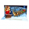 Kartki 3D - Rooftop Santa and Sleigh with Sound (A182AUD)