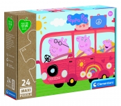 Clementoni, puzzle Maxi Play For Future 24: Peppa Pig (24221)