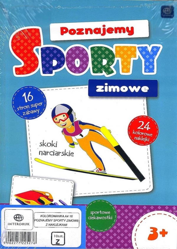 Malowanka. Poznajemy sporty zimowe