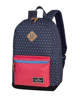 Coolpack, Plecak miejski Grasp - Navy Blue Dots (36214CP)