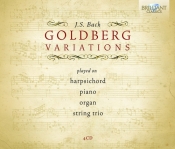 J. S. Bach: Goldberg variations played on harpsichord and string trio