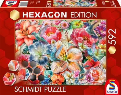 <img src='https://webimage.pl/pics/214/7/d4001504597214.jpg' style='height:440px' /> Puzzle 592 HEXAGON W pełnym rozkwicie 114377