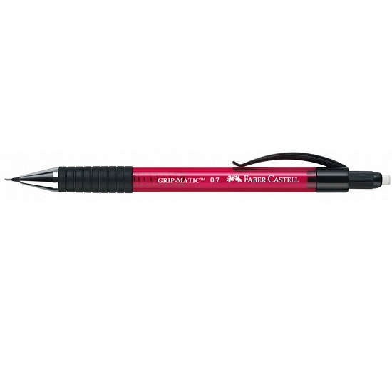 Ołówek automatyczny Grip Faber-Castell - czerwony (137721)