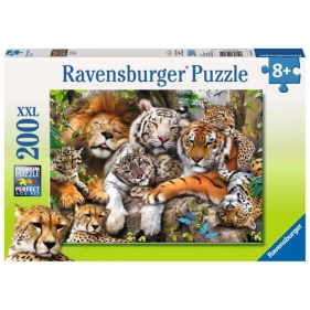 Puzzle XXL 200: Dzikie koty (12721)