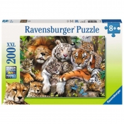 Puzzle XXL 200: Dzikie koty (12721)