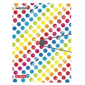 Teczka A4 Herlitz rys PP z gumką Smileyworld (50002092)
