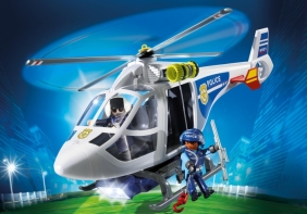 Playmobil City Action: Helikopter policyjny z reflektorem LED (6921)