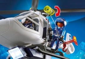 Playmobil City Action: Helikopter policyjny z reflektorem LED (6921)