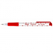 Długopis automatyczny w gwiazdki Superfine - czerwony (TO-069 22)
