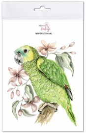 Naprasowanki Papuga zielona