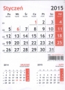 Kalendarz 2015 Biurkowy Mini