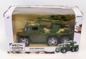 Auto wojskowe 23 cm B&G ze światłem i dźwiękiem (A918564Q-W)