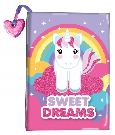 <img src='https://webimage.pl/pics/215/1/d8435507831215.jpg' style='height:440px' /> Pamiętnik Jednorożec brokatowy Sweet Dreams KL10632