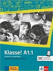 Klasse! A1.1. Deutsch für Jugendliche. Kursbuch mit Audios und Videos - Praca zbiorowa