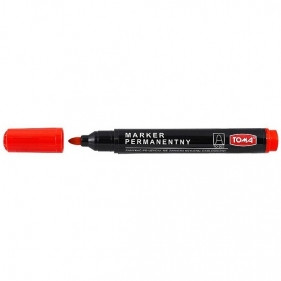 Marker permanentny Toma 1,5mm - czerwony (TO-202)