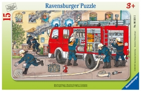 Ravensburger, Puzzle ramkowe 15: Straż pożarna (6321)