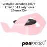 Wstążka satynowa różowa H024 kol.1043 25mmx25m