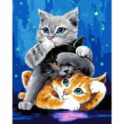 Malowanie po numerach - Kotki 40x50cm