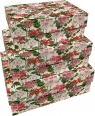 Pudełka ozdobne Pelargonia 3szt