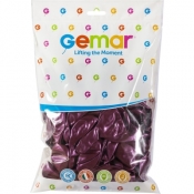 Balon gumowy Godan metal bordowy 12 cal, 100sztuk metalizowany 100 szt bordowy 12cal (GM110/52)