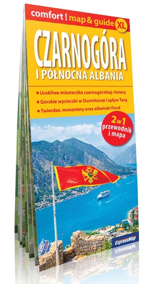 Czarnogóra i Albania północna 2w1: przewodnik + mapa