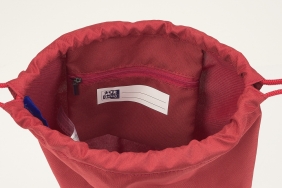 Worek na buty Oxford School - żurawinowy