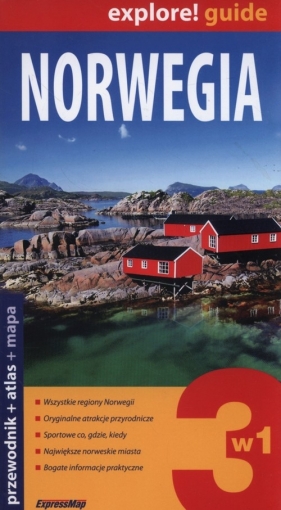 Norwegia 3 w 1 Przewodnik atlas mapa