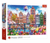 Puzzle 1500 Kolorowy Amsterdam