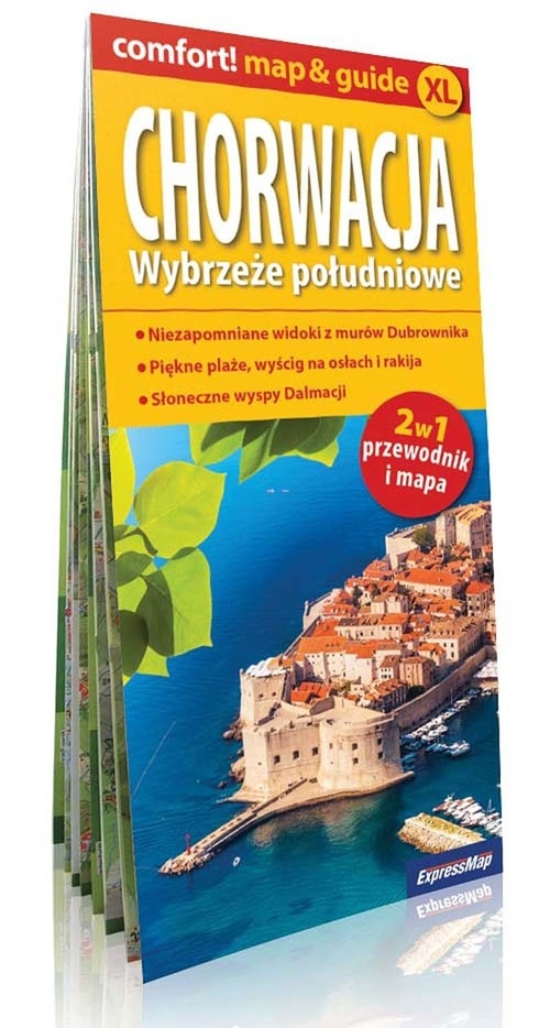 Chorwacja Wybrzeże południowe 2w1 przewodnik i mapa