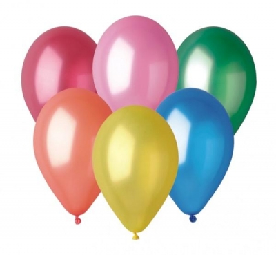 Balony metal różnokolorowe 30cm 100szt.