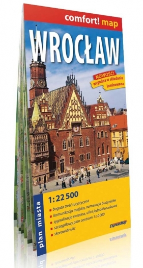 Wrocław Plan miasta 1:22 500 laminowany