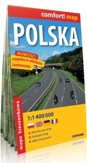 Polska Mapa kieszonkowa 1:1 400 000