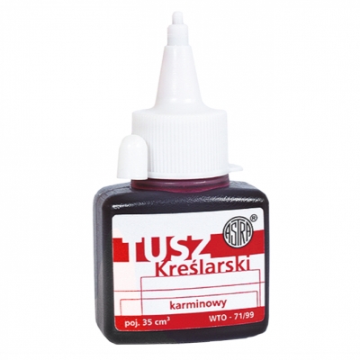 Tusz kreślarski 35ml KARMIN (czerwony)