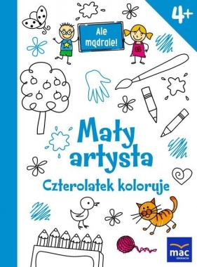 Mały artysta Czerolatek koloruje