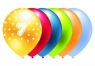 Balon metalik 7 mix kolorów 5szt