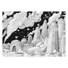 Puzzle artystyczne - Płynące wieżowce, 1000 el.