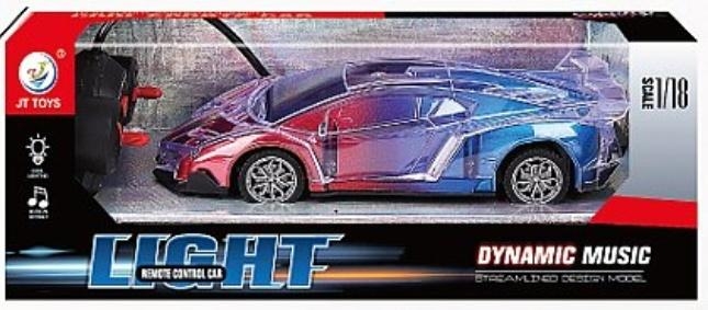 Auto na radio ze świtłem i dźwiękiem