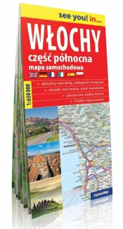 Włochy część północna mapa samochodowa 1:650 000