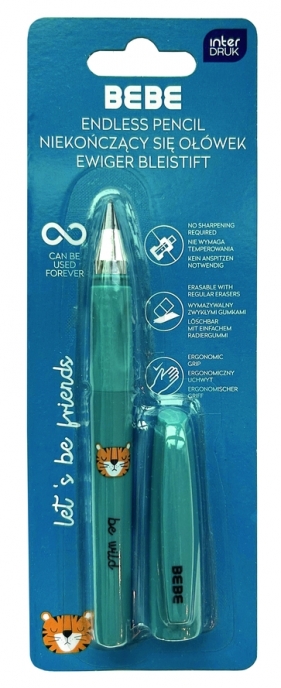 Niekończący się ołówek profilowany BEBE Friends - Tygrys