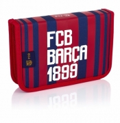 Piórnik pojedynczy z wyposażeniem 2 klapki Barcelona Barca Fan 6 (1W2 FC-185)