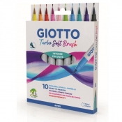 Pisaki pędzelkowe Giotto Turbo Soft Brush, 10 szt. (426800)