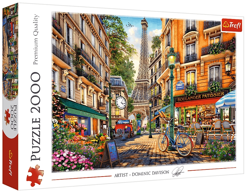 Puzzle 2000: Popołudnie w Paryżu (27121) (Uszkodzone opakowanie)