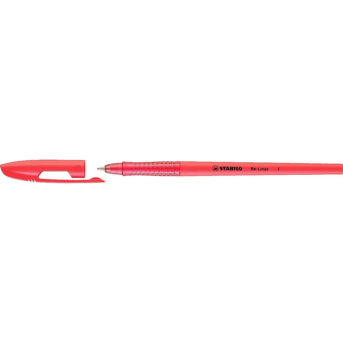 Długopis olejowy Stabilo Re-Liner F - czerwony (868/1-40)