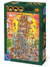 Puzzle 1000: Szaleństwo budowa Krzywej Wieży