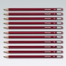Ołówek techniczny z gumką 6B Titanum 12szt.