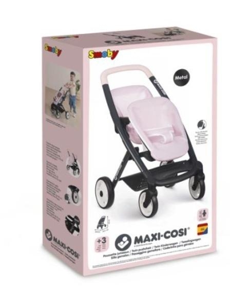 MC&Q Spacerówka dla bliźniąt różowa