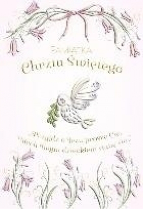 Karnet A5 Chrzest - Gołąbek w kwiatach dziewczynka