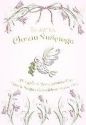 Karnet A5 Chrzest - Gołąbek w kwiatach dziewczynka