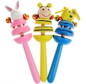 Grzechotka drewniana