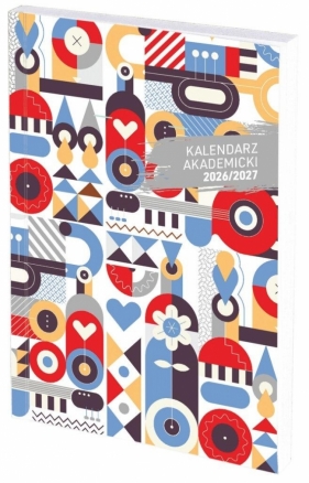 Kalendarz akad. 2026/2027 A5 tyg. PCV Mozaika